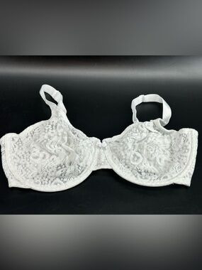 Wacoal 65149 White Lace Halo Underwire Bra 36DD